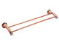 Bathroom Accessory  Double Towel Bar  Plate Rose Gold Zinc Alloy and Crystal
